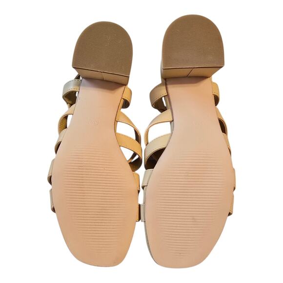 Modcloth Princess Highway Strappy Block Heel Womens 36 US Size 5 Soft Yellow - Picture 11 of 14